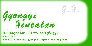 gyongyi hintalan business card