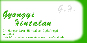 gyongyi hintalan business card